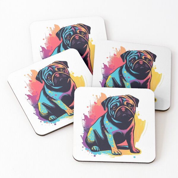 Item preview, Canine Adornment: A Warm-hearted Pug Silhouette artwork for Devoted designed and sold by DooodleGod.