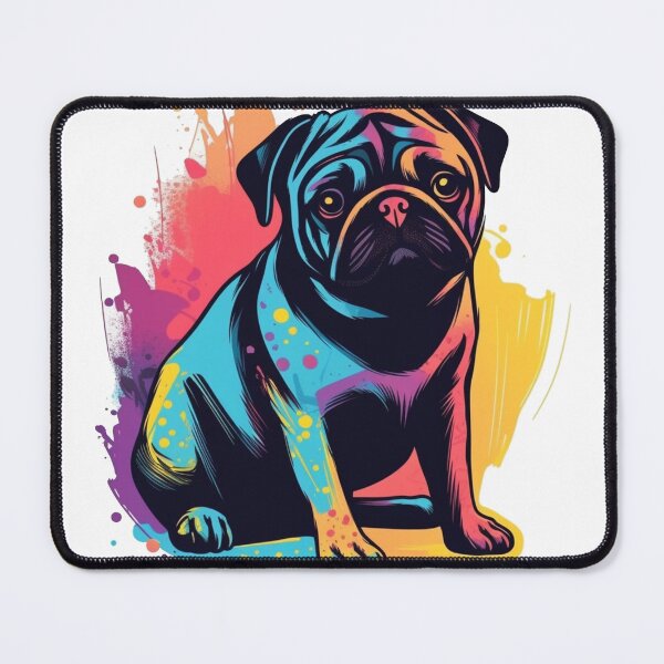Item preview, Canine Adornment: A Warm-hearted Pug Silhouette artwork for Devoted designed and sold by DooodleGod.