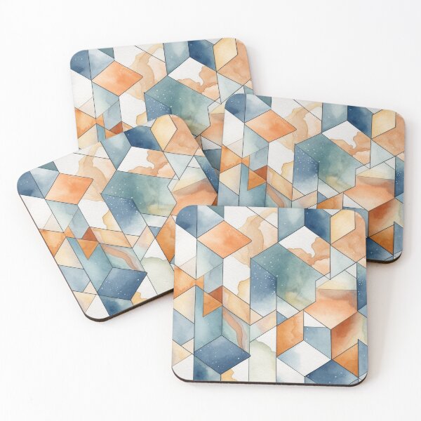Item preview, Aesthetic Geometric watercolor pattern designed and sold by DaisyMarroquin.