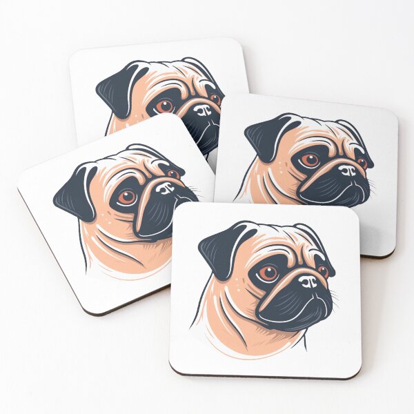 Item preview, PugLove Apparel: Minimalistic artwork for Loyal & Affectionate Pug Fans - Sweet, Simple &  Approved! designed and sold by DooodleGod.