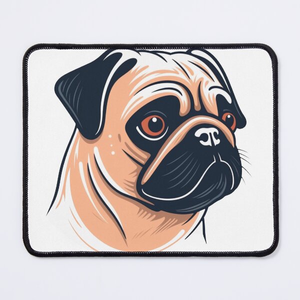Item preview, PugLove Apparel: Minimalistic artwork for Loyal & Affectionate Pug Fans - Sweet, Simple & Approved! designed and sold by DooodleGod.