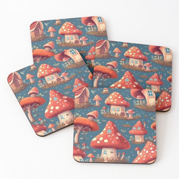 Item preview, Copia de Magical Mushroom House Retreat - Cottagecore Dream Pattern designed and sold by mp0914.