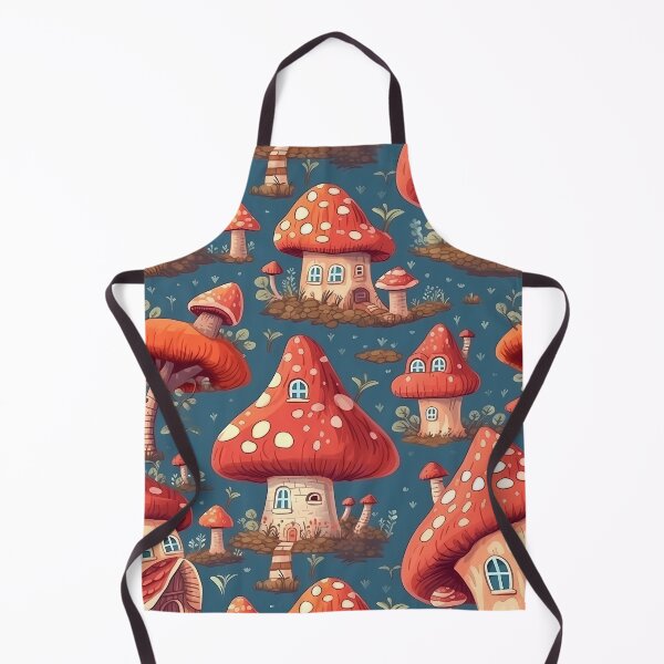 Aperçu de l'œuvre Copie de Magical Mushroom House Retreat - Cottagecore Dream Pattern créée et vendue par mp0914.