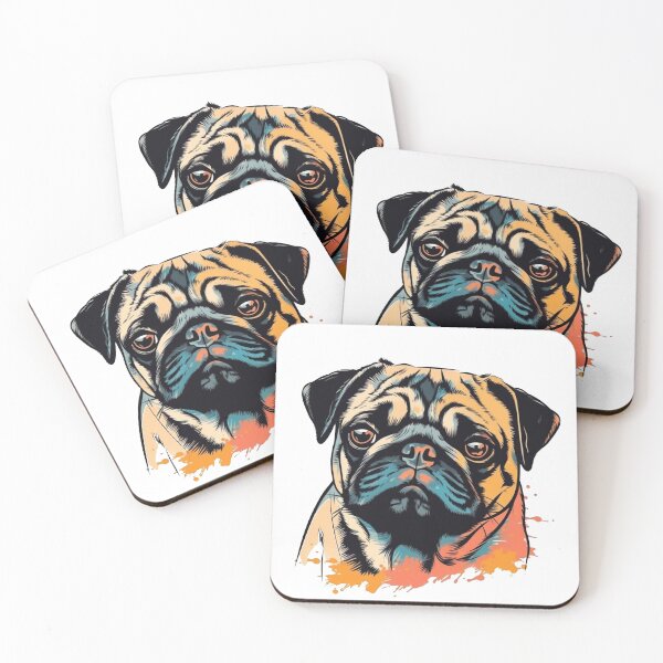 Item preview, PugAura Minimalist artwork: Chic & Unique Pug Lovers Pet File Summary designed and sold by DooodleGod.