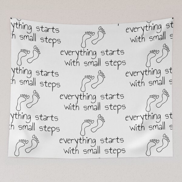 Item preview, Everything starts with small steps design designed and sold by TheMuzlimz.