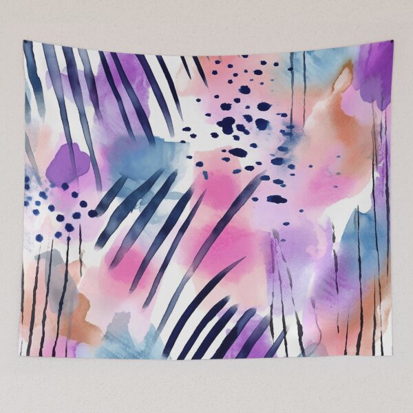 Item preview, Girly Boho Animal Watercolor Print pattern designed and sold by DaisyMarroquin.