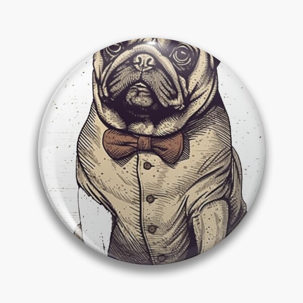 Item preview, Brachy-licious Vintage Pug Class designed and sold by DooodleGod.