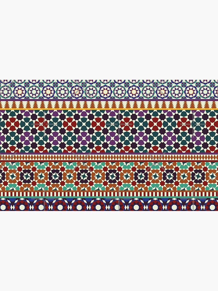Thumbnail 4 of 4, Coffee Mug, Alhambra Tessellations - red, blue and purple designed and sold by Cecca-Designs.