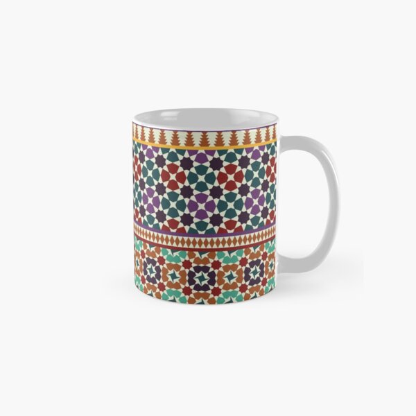 Alhambra Tessellations - red, blue and purple Classic Mug
