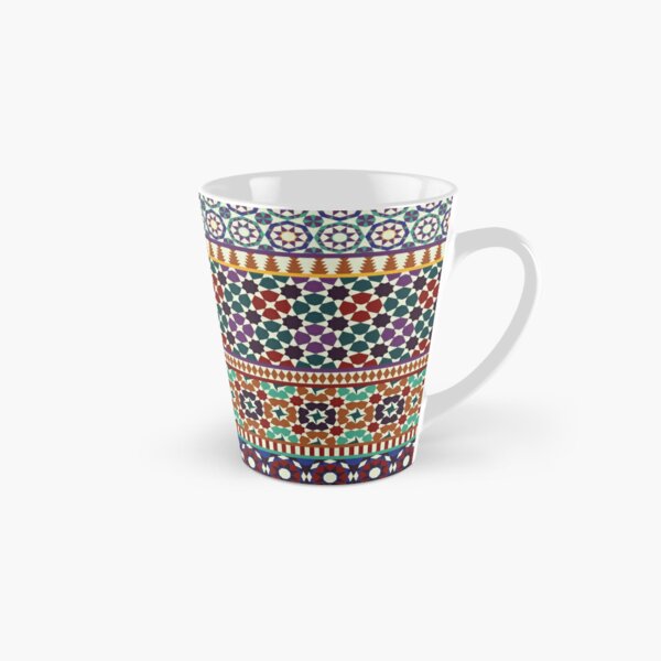 Alhambra Tessellations - red, blue and purple Tall Mug
