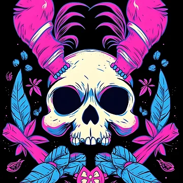 Artwork thumbnail, Deth Metal Bunny Rabbit, Rabbit Skull by TheeDigitalDen