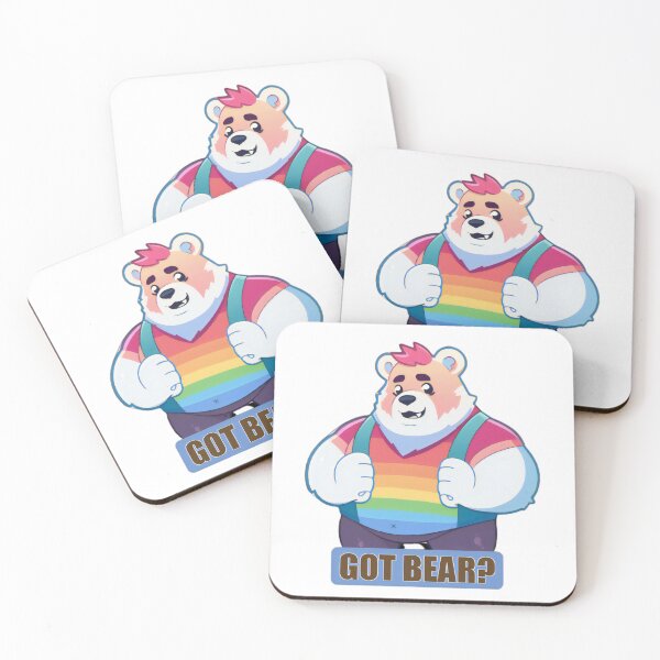 Artikelvorschau, „HOT BÄR?“ ein Cartoon-Bär, der ein PRIDE-Regenbogenhemd trägt entworfen und verkauft von RuNT3ntertained.