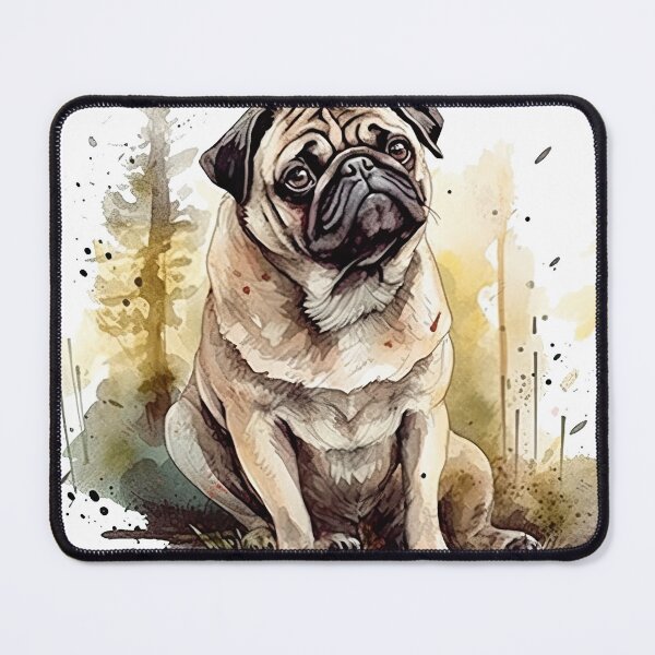 Item preview, Pugtastic: Hand-Painted artistic Portrait of a Charming designed and sold by DooodleGod.