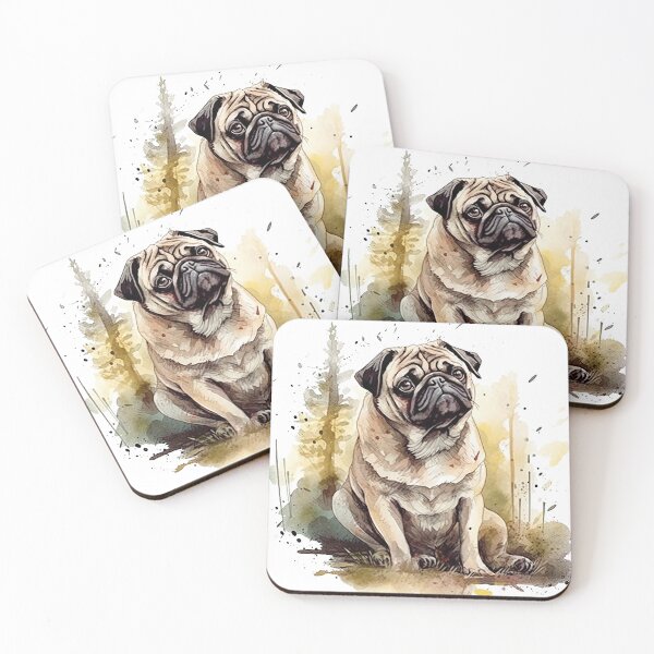 Item preview, Pugtastic: Hand-Painted artistic Portrait of a Charming designed and sold by DooodleGod.