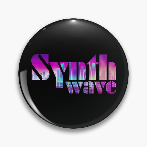 Item preview, Synthwave pink colorful city text designed and sold by CoralCactusArt.