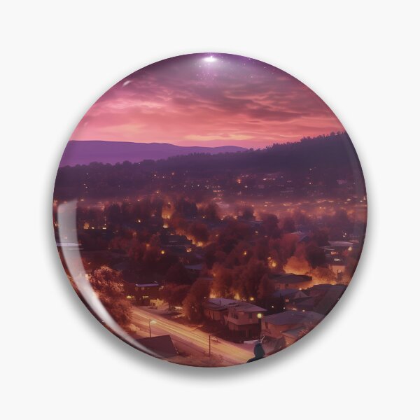 Item preview, Nightfall Reflections: Awe-Inspiring Townscape designed and sold by Stickityboo.
