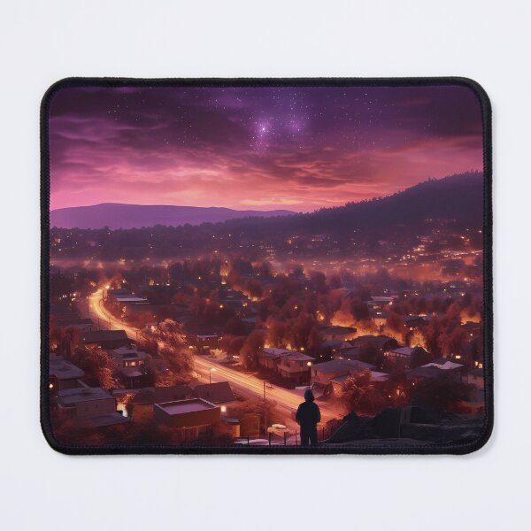 Item preview, Nightfall Reflections: Awe-Inspiring Townscape designed and sold by Stickityboo.