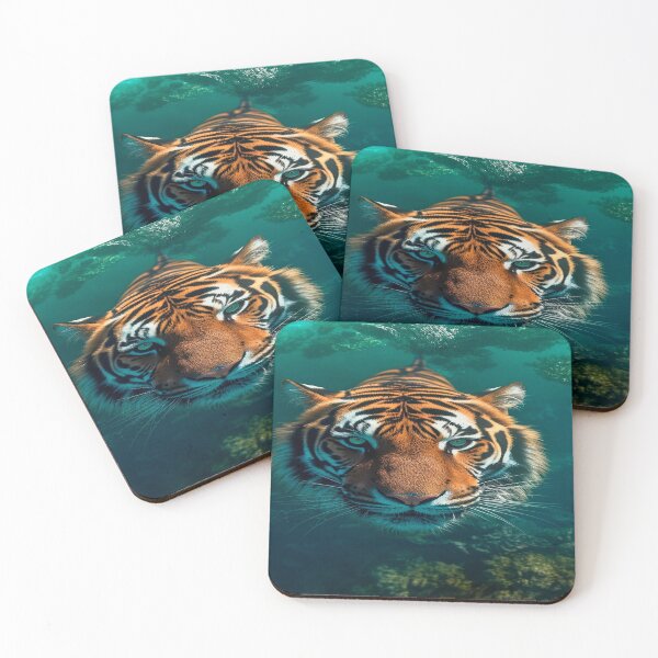 Item preview, Jaguar,tigre nadando,envolto de verde Predador,Gracioso,Poderoso designed and sold by afpnegocios.