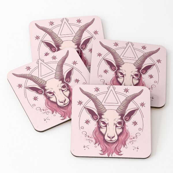 Item preview, Pink Craft Cult Unimpressed Baphomet designed and sold by culturestash.
