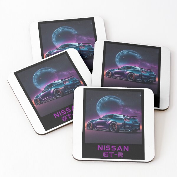 Item preview, "The Lunar Luster: A Mesmerizing Nighttime Journey with Nissan GTR" designed and sold by Innovative-sale.