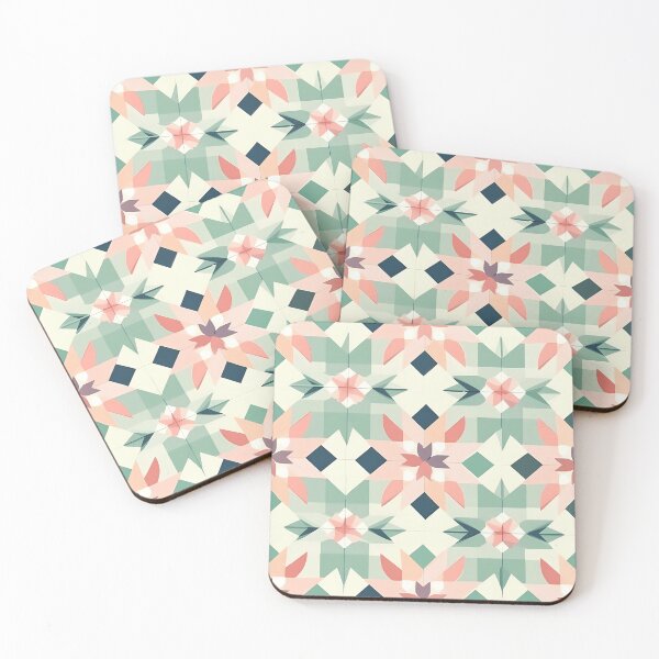 Item preview, Geometric Meadow Magic - Whimsical Cottagecore Pattern designed and sold by mp0914.