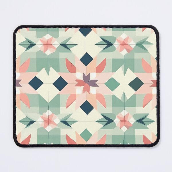 Item preview, Geometric Meadow Magic - Whimsical Cottagecore Pattern designed and sold by mp0914.
