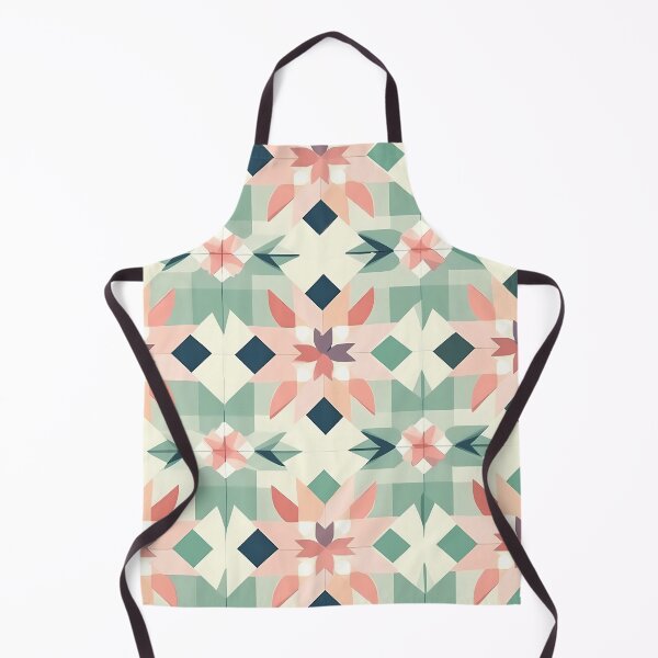 Item preview, Geometric Meadow Magic - Whimsical Cottagecore Pattern designed and sold by mp0914.