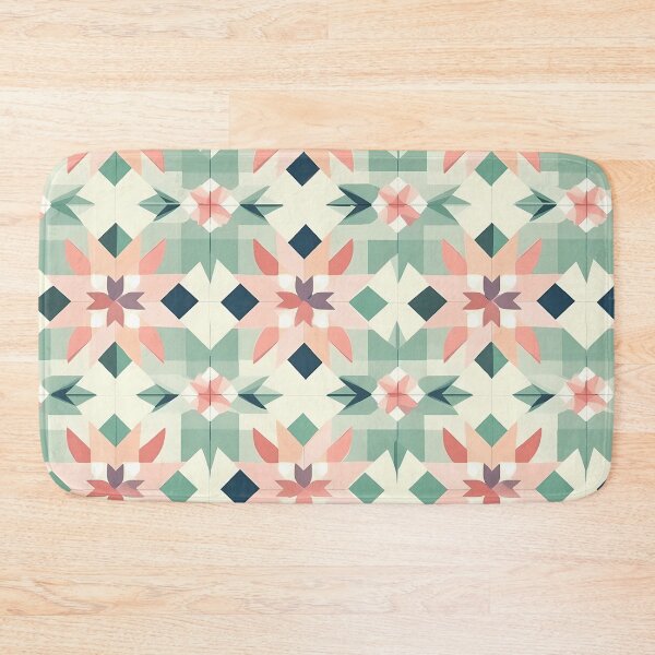 Item preview, Geometric Meadow Magic - Whimsical Cottagecore Pattern designed and sold by mp0914.