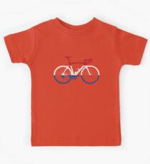 Bike Flag Netherlands (Big) Kids Tee
