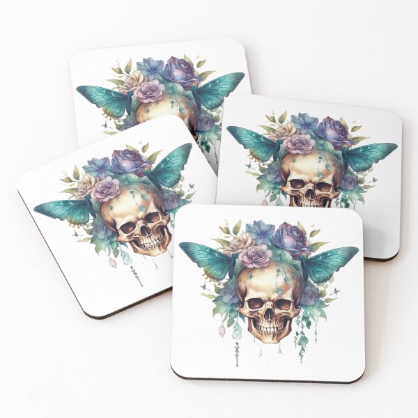 Item preview, Blue Butterfly Crystal Skull designed and sold by bellarock.