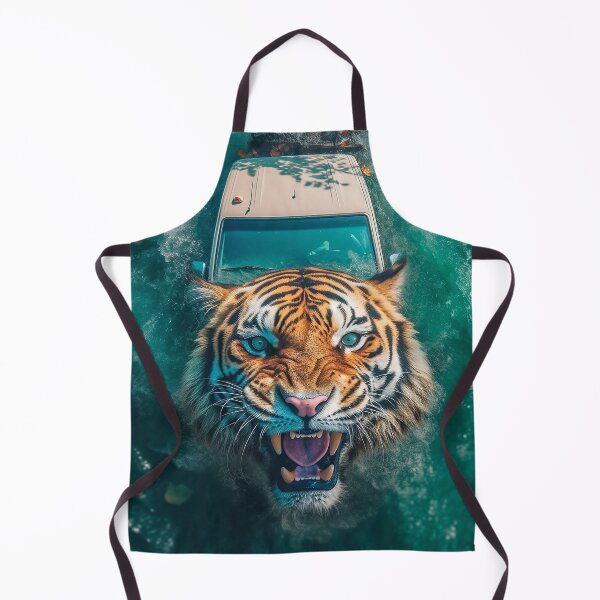 Item preview, Jaguar,tigre nadando, saindo de um carro designed and sold by afpnegocios.