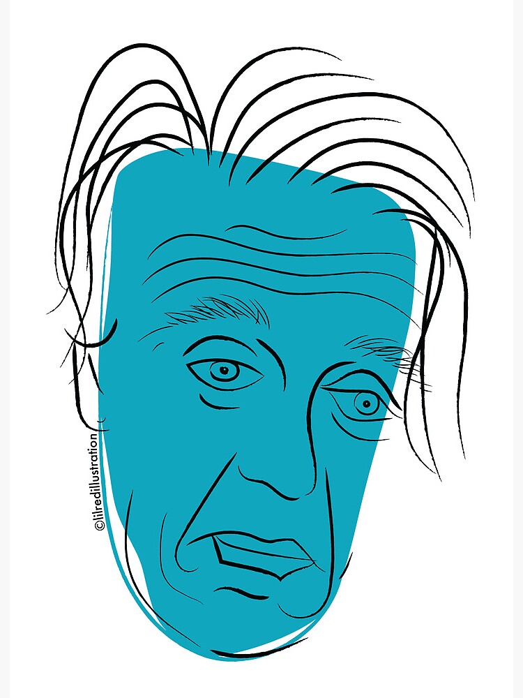 Sad Buscemi Blue Art Board Print