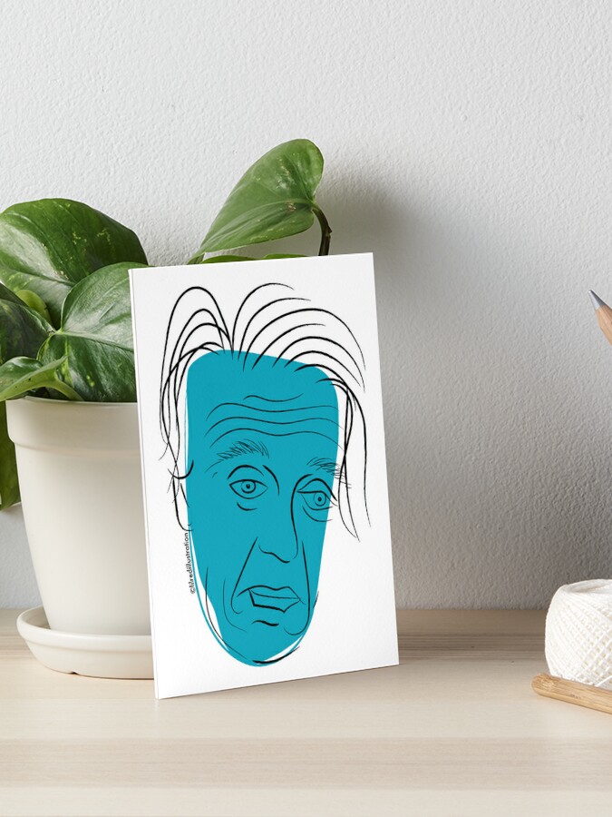 Sad Buscemi Blue Art Board Print