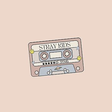 STRAY KIDS (MAXIDENT) Cute Retro Cassette Tape, Case 143  Magnet