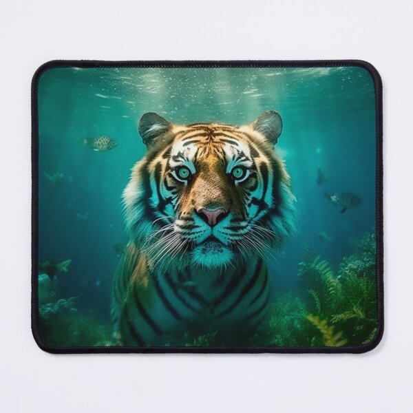Item preview, Jaguar,tigre animal nadando,envolto de verde designed and sold by afpnegocios.