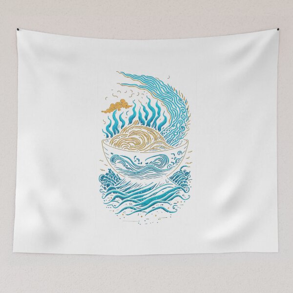 Item preview, Bowl of Ramen Wave Painting designed and sold by HarshBrown.