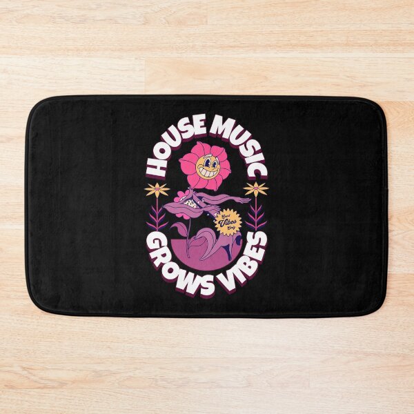 Item preview, HOUSE MUSIC  - Grows Vibes (white/purple/orange)  designed and sold by Discothreadz.