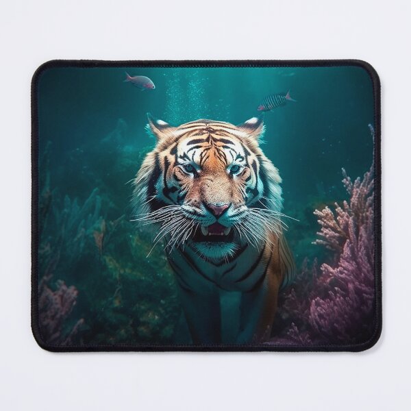 Item preview, Jaguar,tigre animal nadando,envolto de verde designed and sold by afpnegocios.
