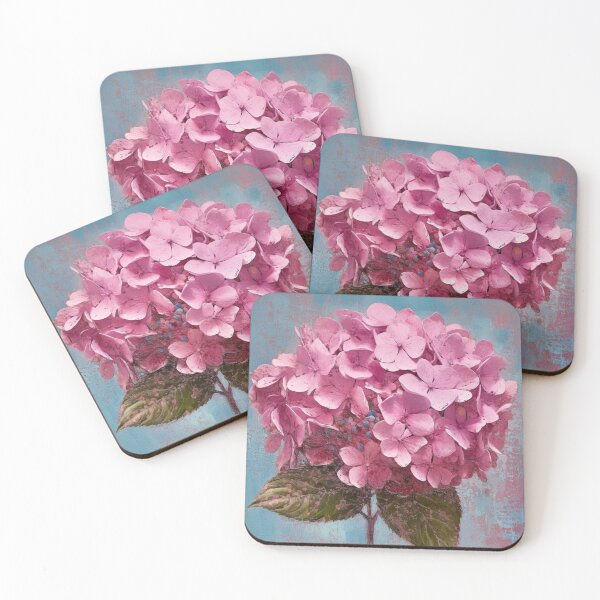 Item preview, Simple Pink Folk Art Hydrangea Flower designed and sold by EpicFoxArt.
