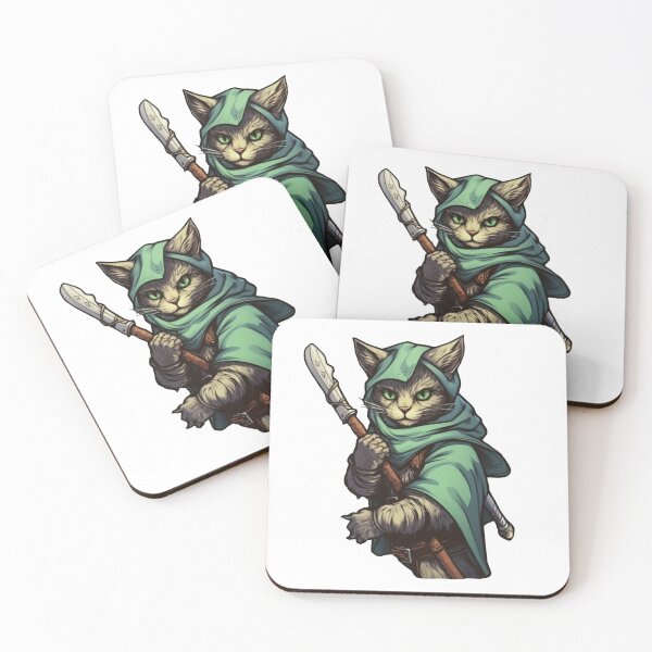 Item preview, Tash the tabaxi rogue designed and sold by TucsonStickerCo.