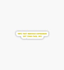 Star Wars the last Jedi C3PO Sticker