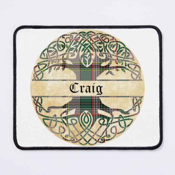 Item preview, Craig Tree of Life Clan Scottish Surname tartan designed and sold by BagTown Clans.