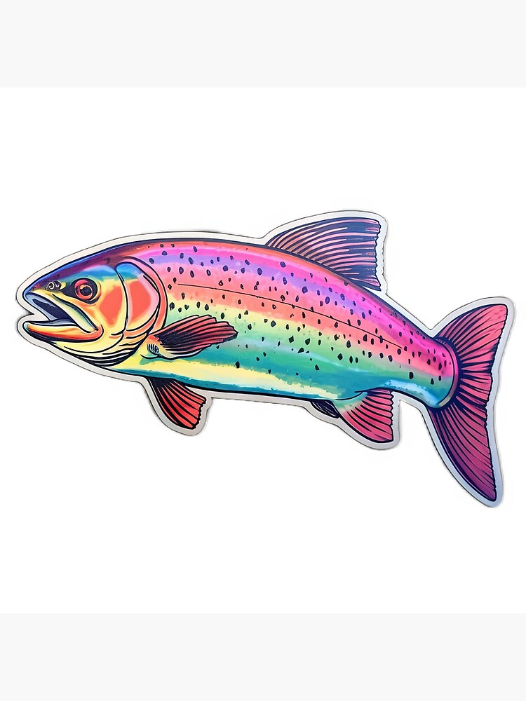 Unique Rainbow Trout Design - Perfect for Nature Lovers and Unique Rainbow Trout Design - Perfect for Nature Lovers and