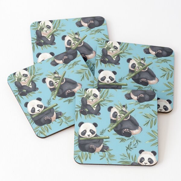 Item preview, Happy Pandas In The Wild Pattern designed and sold by victorsuarez.