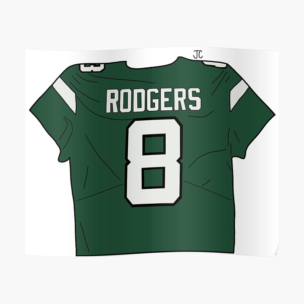 Aaron Rodgers new number 8 skyline New York Shirt