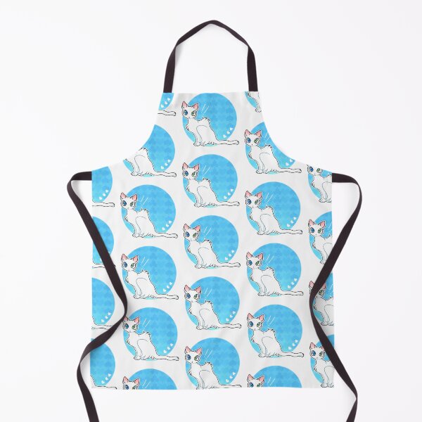 Item preview, Sky blue curious cat designed and sold by Albuualbuu.