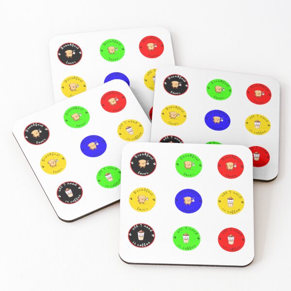 Item preview, Pack of coffee and breakfast designs designed and sold by tinytwist.