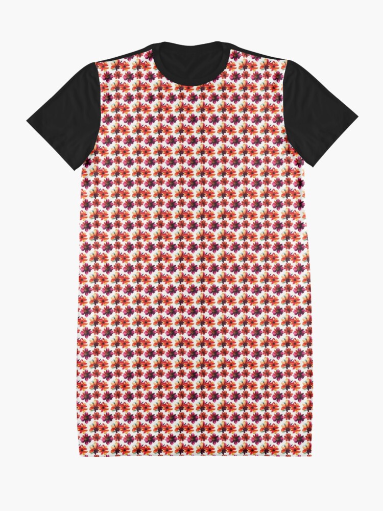 Graphic T-Shirt Dress, Flower Pattern "Curtis" designed and sold by Patterns For Products