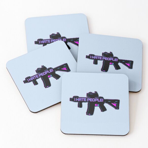 Item preview, 3D Retro 3 Dimension - I Hate People - M4 AR15 AR 15 AR-15 Rifle - Patriot Protester OG Original Gan designed and sold by Bandanapparel.