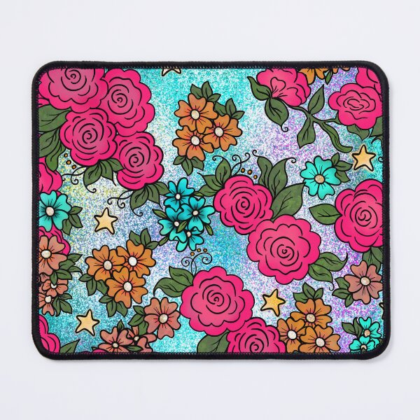 Item preview, Roses and Stars on Blue and Purple designed and sold by Kristi Duggins.